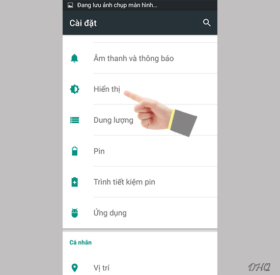 Chọn hiển thị